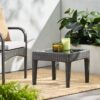 Nebulosity - Outdoor Accent Table With Square Glass Top - Brown Multi - Image 9