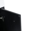 Modern Wall Mounted Bathroom Vanity, Thick Edged Resin Sink And Storage Rack Plywood - Black Chestnut - Image 18