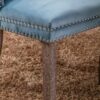 Nikki - Modern, High-End Tufted Solid Wood Contemporary Velvet Upholstered Dining Chair With Wood Legs Nailhead Trim (Set of 2) - Light Blue - Image 11