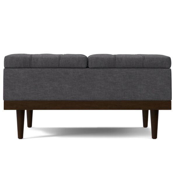 Mariah - Lift Top Table Storage Ottoman - Gray