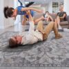 Marfi - 5' X 7' Oriental Area Rug - Sand / Ivory - Image 3