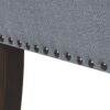 Accent Bench With Low Back And Flared Arms - Slate Blue - Image 8