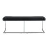 Shoe Changing Bench With Silver Metal Legs For Versatile Use - Black - Image 12