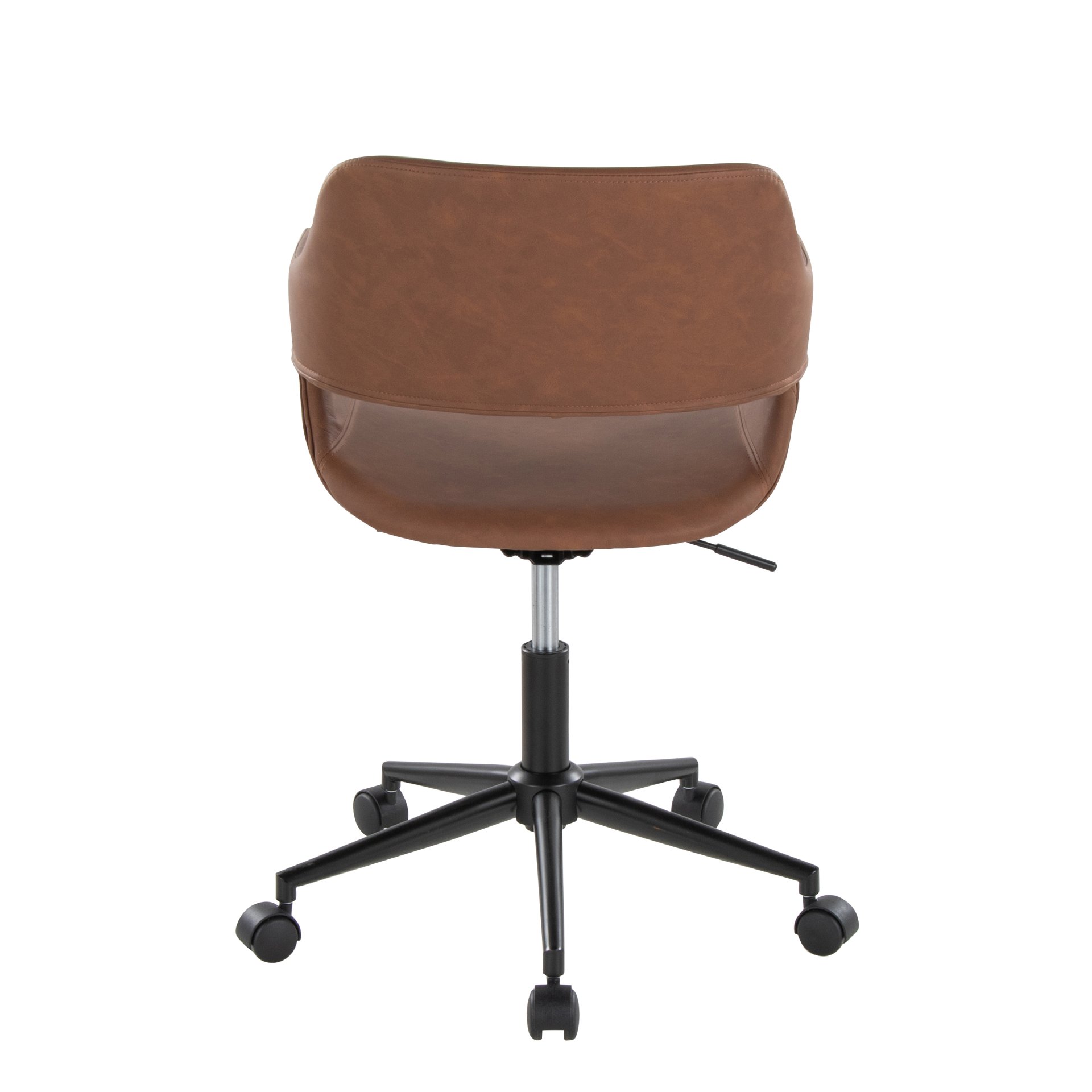 Margarite - Contemporary Task Chair - Black / Brown - Image 4