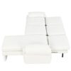 Convertible Futon Sofa Bed Futon Sofa Couch With An Adjustable Backrest, A Reversible Chaise Lounge And 2 Removable Armrest Pillows For Living Room - Beige - Image 21