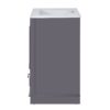 Bathroom Vanity With Ceramic Sink Combo, Modern Freestanding Storage Cabinet With Silver Handles, Soft Closing Doors - Blue Gray - Image 15