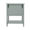 2 Drawer Side Table, American Style, End Table, Suitable For Bedroom, Living Room, Study - Light Gray - Image 10