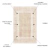 Macau - Non - Slip Runner Rug - Beige - Image 5