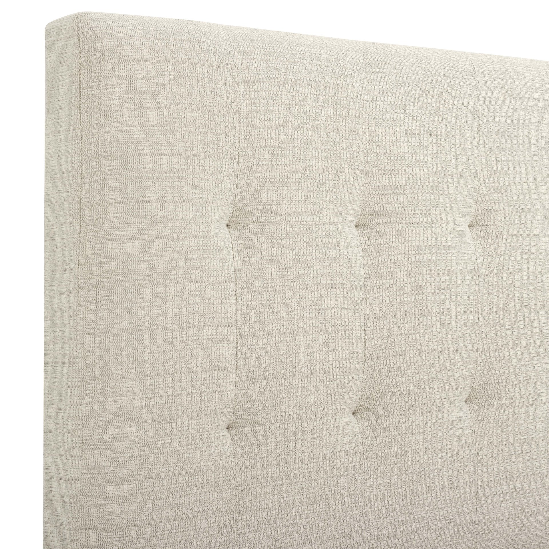 Queen Size Tufted Upholstered Platform Bed - Beige - Image 10