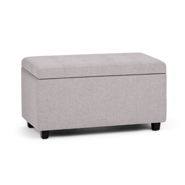 Cosmopolitan - Storage Ottoman - Cloud Gray