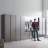 Nova Series - Wall Mounted Wood Utility Storage Garage Cabinet With Soft Closing Doors - Dark Gray - Image 8