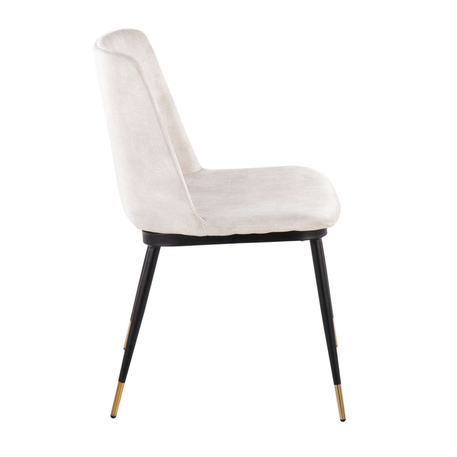 Wanda - Contemporary Chair (Set of 2) - Black / Beige - Image 3