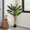 55" Tall, Artificial Plant, Banana Tree, Indoor, Faux, Fake, Floor, Greenery, Potted, Real Touch, Decorative - Green / Black - Image 5