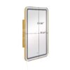 Rectangle Medicine Cabinet Mirror Bathroom Mirror With Storage Wall Mounted Medicine Mirror Cabinet With LED - Gold - Image 3