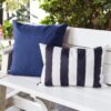 Horizon - Stripe Pillow Outdoor & Indoor - Black - Image 5