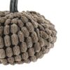 Chenille Weighted Pumpkin Ornament Decor For Holiday Harvest Festival Fall Festival & Thanksgiving (Set of 2) - Dark Brown - Image 8