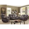 Double Reclining Love Seat - Dark Brown - Image 5