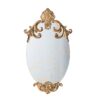 Decorative Oval Wall Mirror, Accent Mirror For Living Room, Entryway, Bedroom - Gold - Image 2