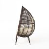 Cutter Teardrop Patio Chair With Water Resistant Cushion - Multi / Brown / Beige - Image 7
