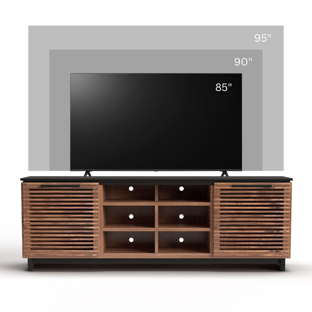 Graceland - TV Stand Console For TVs Up To 95" - Black, Bourbon - Image 3
