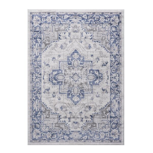 Marfi - 2' X 3' Oriental Area Rug - Blue / Gray