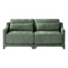 Elegant 2 Seater Sofa With Lumbar Pillows Ergonomic Design - Green - Image 15