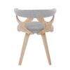 Gardenia - Mid-Century Modern Dining / Chair - White Washed / Gray - Image 4
