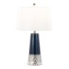 Penelope - Contemporary Table Lamp With Dark Blue / Silver / White - Image 2