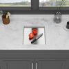 Undermount Bar Sink With Folding Faucet Single Bowl - Brushed Nickel - Image 4
