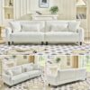 Teddy Velvet Sofa Soft & Comfortable - Beige - Image 7