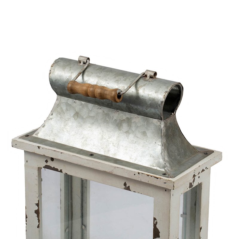 Wooden Candle Lantern Decorative, Hurricane Lantern Holder Decor For Indoor Outdoor, Home Garden Wedding - White - Image 10