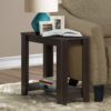 Accent Table, Side Transitional - Espresso - Image 6