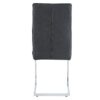 Luxury Simple Arch Chair (Set of 2) Dark High Resilience Dining Chair With Metal LegsMaterial - Dark Gray / Silver - Image 11