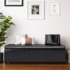 Avalon - Extra Large Storage Ottoman Bench - Tanners Brown - Image 7