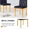 Legs Complement The Velvet Chair (Set of 4) - Black - Image 6