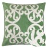 Dora - Vintage Vine Pillow Cover With Matching Back - Green - Image 10