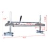 Portable Chainsaw Mill Aluminum Steel Planking Lumber For 14 To 36" Bar Size - Silver - Image 3