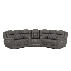 Siena - Power Reclining Sectional - Gray