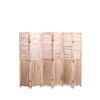 Panel Wooden Folding Room Divider - Natural - Image 9