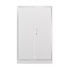 Metal Storage Cabinet With Locking Doors And Adjustable Shelf, Folding Filing Storage Cabinet, Folding Storage Locker Cabinet For Home Office, School, Garage - White - Image 15