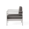 Outdoor Aluminum Club Chair With Cushion - Gray - Image 6