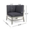Perla - Corner Chair - Gray - Image 2