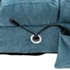 Ergonomic Linen Massage Chaise Lounge With Remote Control, 5 Modes - Blue - Image 24