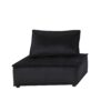 Anna - Velvet 6 Seater U-Shape Modular Sectional Sofa - Black - Image 2