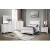 Almera - 5 Piece Queen Bedroom Set With LED Lighting Construction - White - Image 2