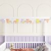 Full Size Canopy Frame Floor Bed With Fence, Guardrails - White - Image 6