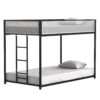 Adam - Twin Over Twin Bunk Guard Rail - Black With White Mesh - Image 9