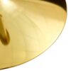 Modern Minimalist Round Dining Table With Glass Top And Metal Legs 35" Diameter - Gold / Transparent - Image 8
