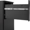 2 Drawer File Cabinet With Lock, Steel Mobile Filing Cabinet On Anti - Tilt Wheels, Rolling Locking Office Cabinets Under Desk For Legal / Letter Size - Black - Image 6