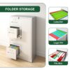 Metal Storage Vertical Filing Cabinet With Lock, 4 Drawers, 1 Door, Steel Construction, School / Office Use - Brushed Nickel - Image 6